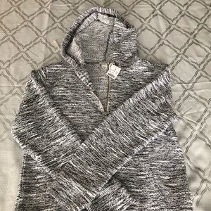 J. Crew Grey Heather Zip up Hoodie Sweater